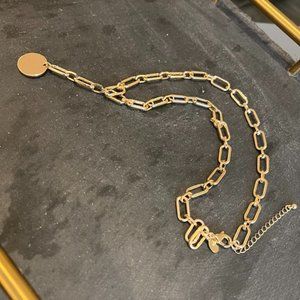 Club Monaco Chunky Lariat Chain Necklace